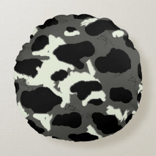 Cow Pox Design Round Cushion