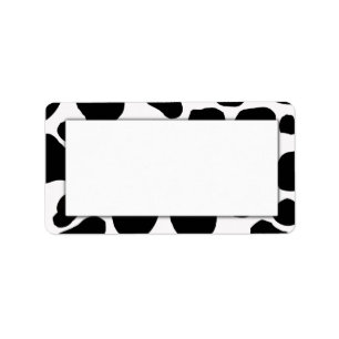 Cow Print Address Labels