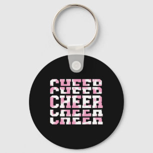 Cow Print Camo Cheerleading For Cheerleader Squad Key Ring