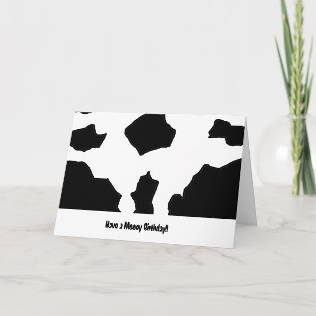 Cow Print Card (Front)