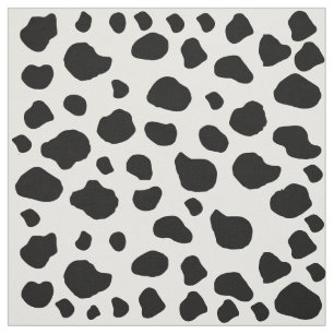 Cow Print, Cow Pattern, Cow Spots, Black And White Fabric