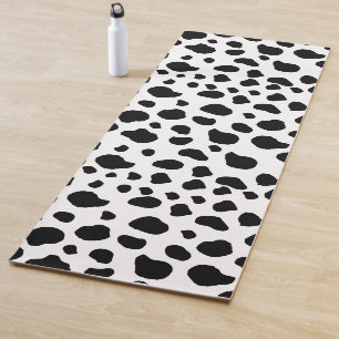 Cow Print, Cow Pattern, Cow Spots, Black And White Yoga Mat