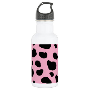 Cow Print, Cow Pattern, Cow Spots, Pink Cow 532 Ml Water Bottle