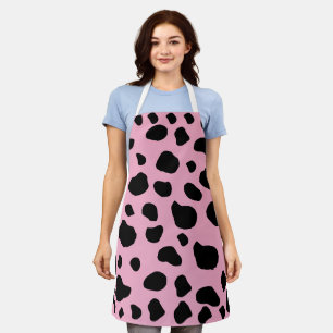 Cow Print, Cow Pattern, Cow Spots, Pink Cow Apron