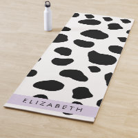 Cow Print, Cow Spots, Black And White, Your Name