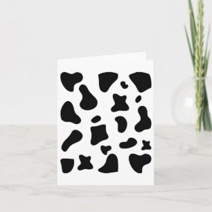 Cow Print Halloween Costume Cow Animal  Card