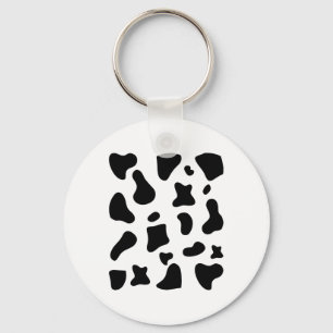 Cow Print Halloween Costume Cow Animal Key Ring
