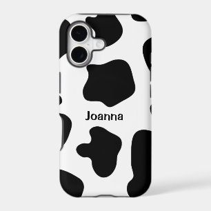 Cow print iPhone 5 case Personalised name
