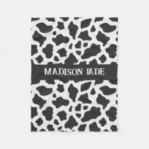 Cow Print Monogram Minimal Animal Print