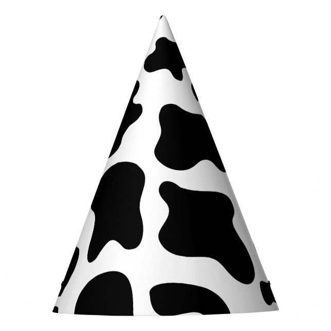 Cow Print Party Hat (Front)