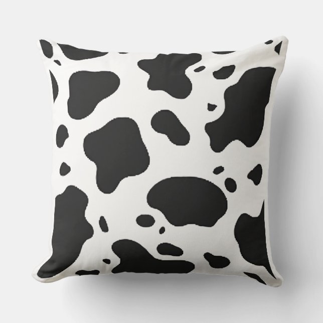 Cow Print Pattern Esthetic Design for Farmcore Fa Cushion (Front)