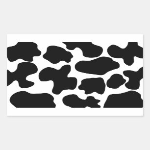 Cow Print Pattern Rectangular Sticker