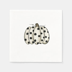 Cow Print Pumpkin Thanksgiving Fall Cattle Napkin