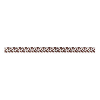 Cow Print Ribbon Satin Ribbon