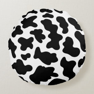 Cow Print Round Cushion