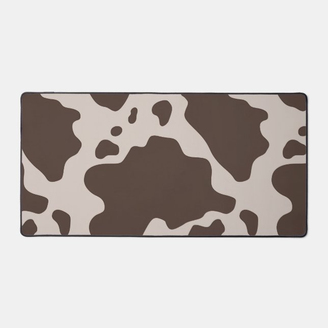 Cow Print - Stylish Animal Pattern for Modern Deco Desk Mat (Front)