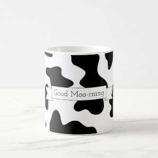 Cow Printed Good Moo-rning Mug