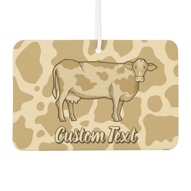 Cow Profile Car Air Freshener (Front)