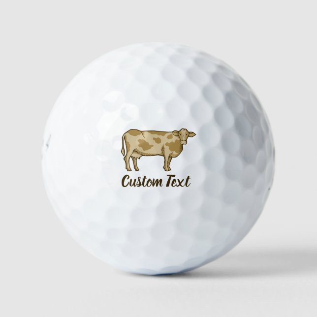 Cow Profile Golf Balls (Front)