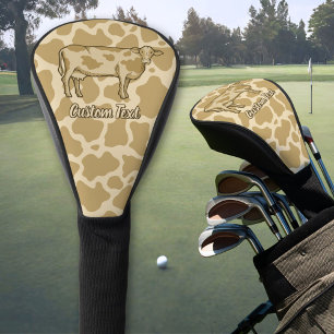 Cow Profile Golf Head Cover