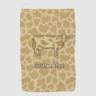 Cow Profile Golf Towel