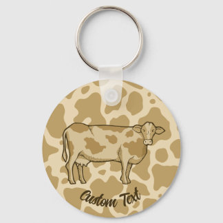 Cow Profile Keychain