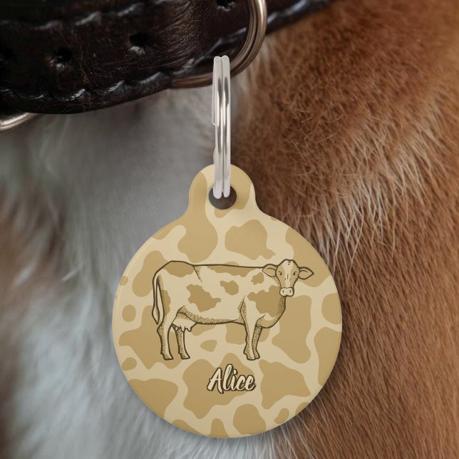 Cow Profile Pet ID Tag (Creator Uploaded)