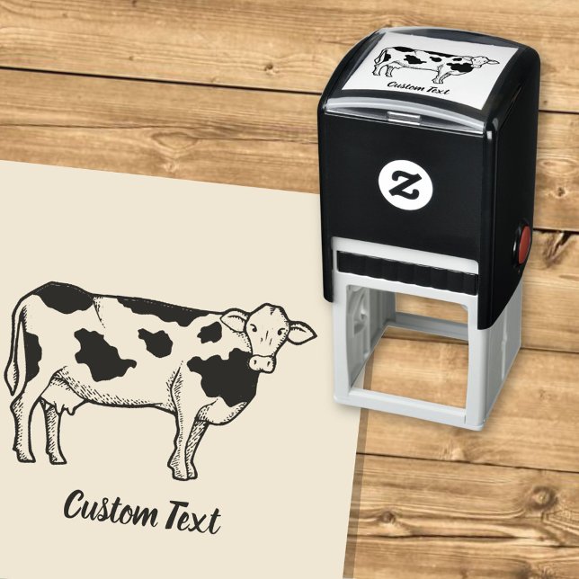 Cow Profile Self-inking Stamp (Creator Uploaded)