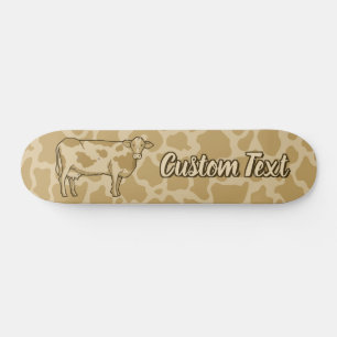 Cow Profile Skateboard Deck