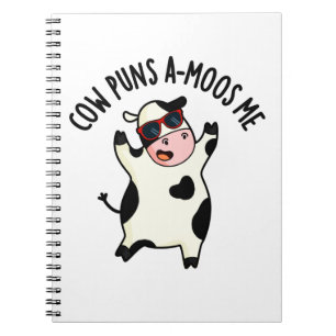 Cow Puns Amoos Me Funny Cow Pun Notebook