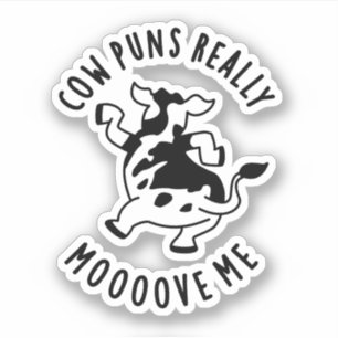 Cow Puns Really Mooove Me Funny Animal Pun 