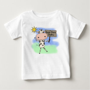 Cow Read More Books Baby T-Shirt