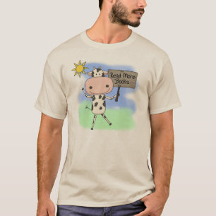 Cow Read More Books T-Shirt