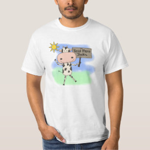 Cow Read More Books T-Shirt