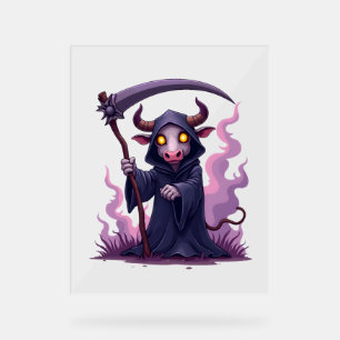 Cow Reaper Acrylic Sign