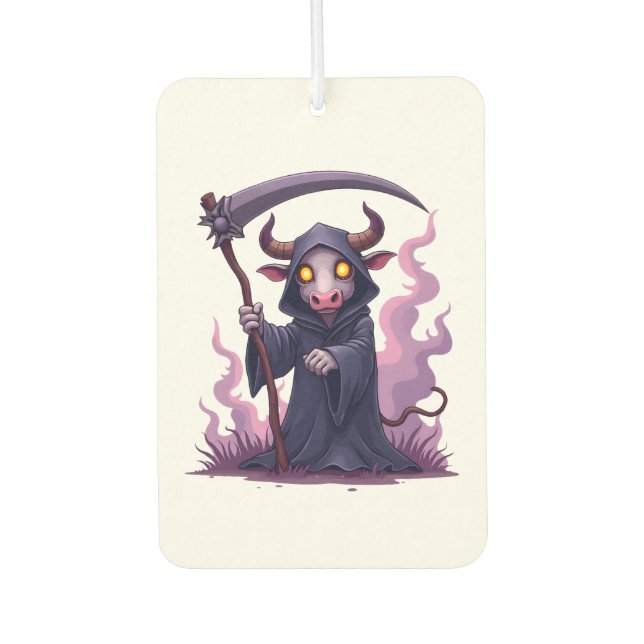 Cow Reaper Car Air Freshener (Front)