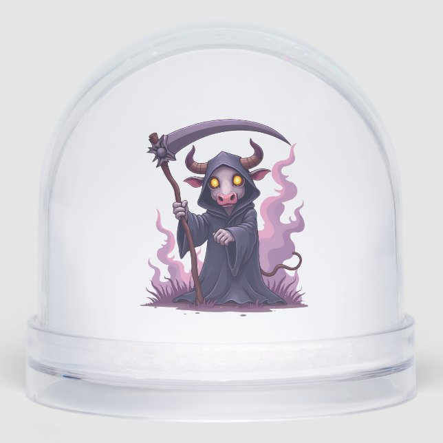 Cow Reaper Snowglobe (Front)