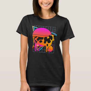 Cow Retro 80s Style Vintage Animal T-Shirt