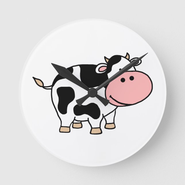 Cow Round Clock (Front)