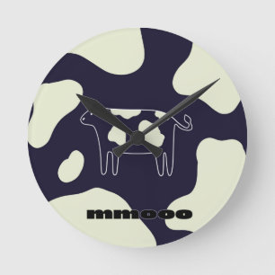 Cow Round Clock
