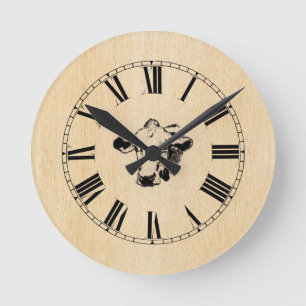 COW ROUND CLOCK