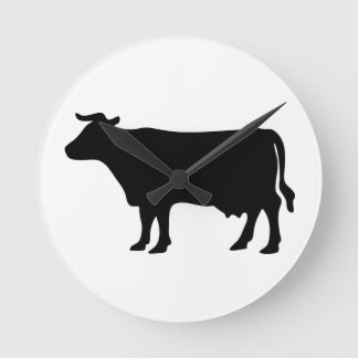 Cow Round Clock