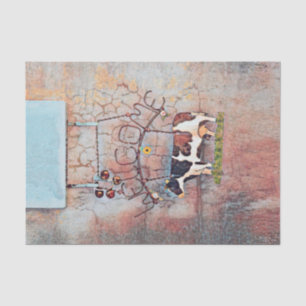 Cow Rustic Country Western Farm Decoupage Tissue Paper