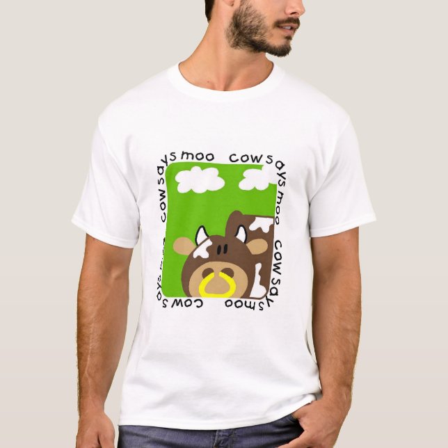 Cow Says Moo Tshirts and Gifts (Front)
