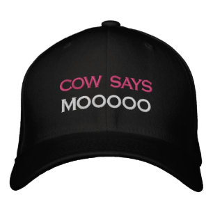 COW SAYS MOOOOO HAT BY LBI APPAREL