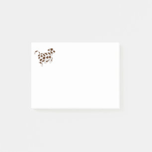 Cow Shape with Brown Spots Post-it Notes