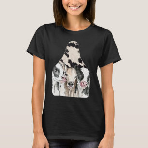 Cow Show Tag Cowhide Western Southern Farm Animal  T-Shirt