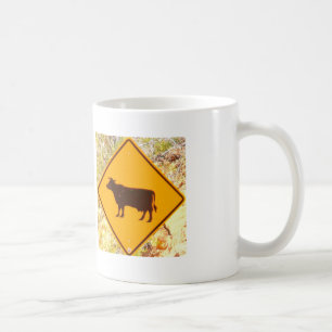 cow sign mug