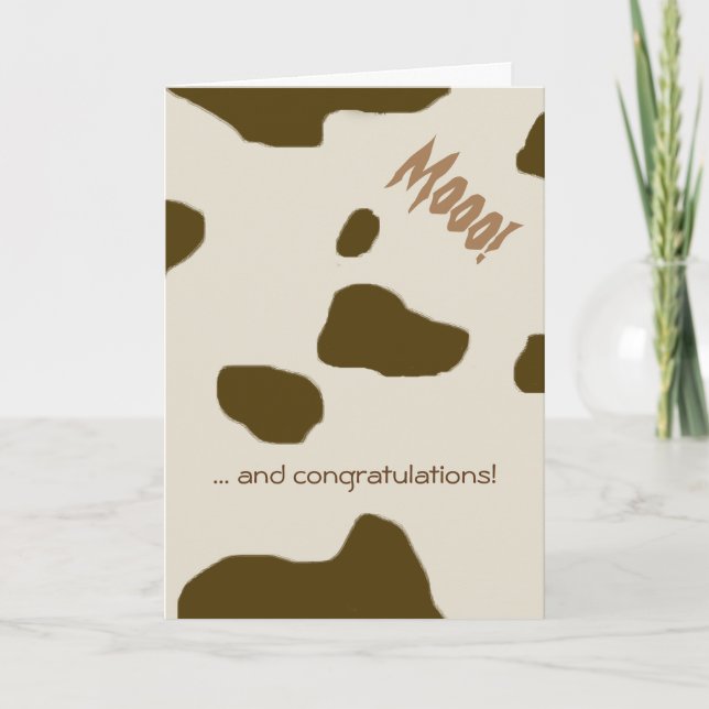 COW SKIN brown Card (Front)