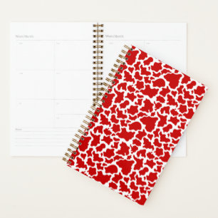 Cow Skin Red Colour Farm Animal Lovers Farmer Planner
